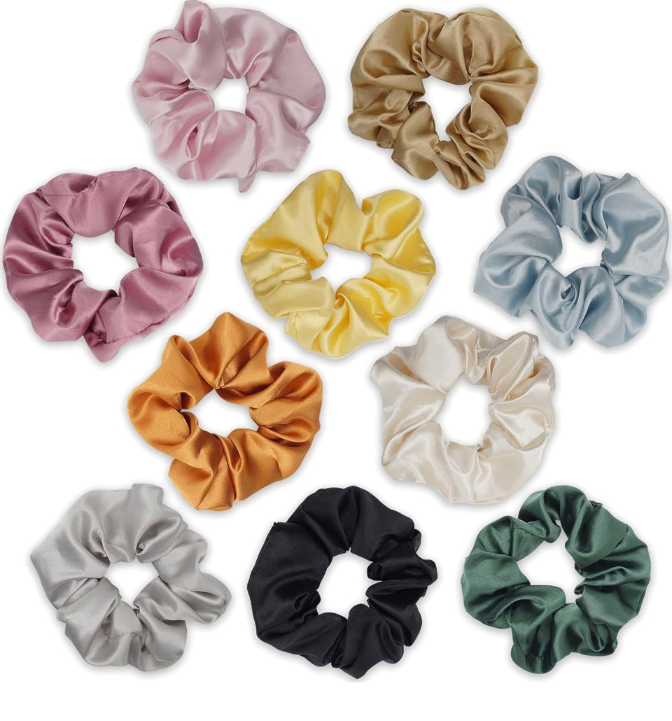 15 pcs assorted Hair tie Scrunchies For Women and Girls Rope pony tails