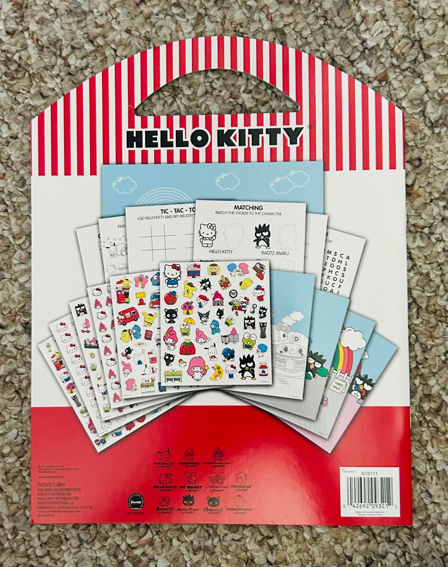 Hello Kitty Sticker Activity Set for Kids - Hello Kitty Grab and Go Bundle with Over 300 Hello Kitty Stickers and Activity Pages, Bookmark (Hello Kitty Gifts)