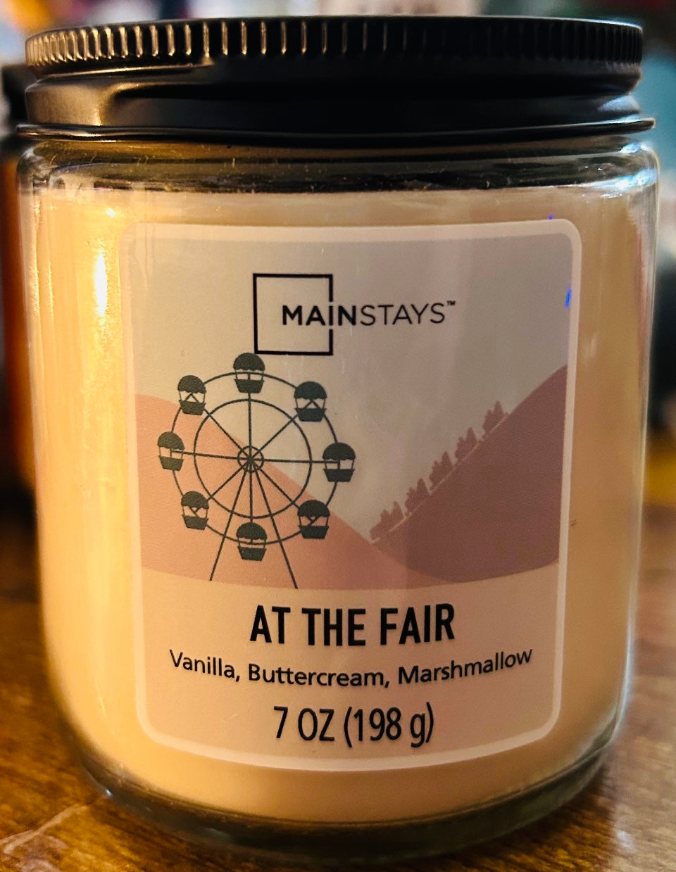 Mainstays Scented Candle Twist Lid, At The Fair, 7 oz. Single Wick