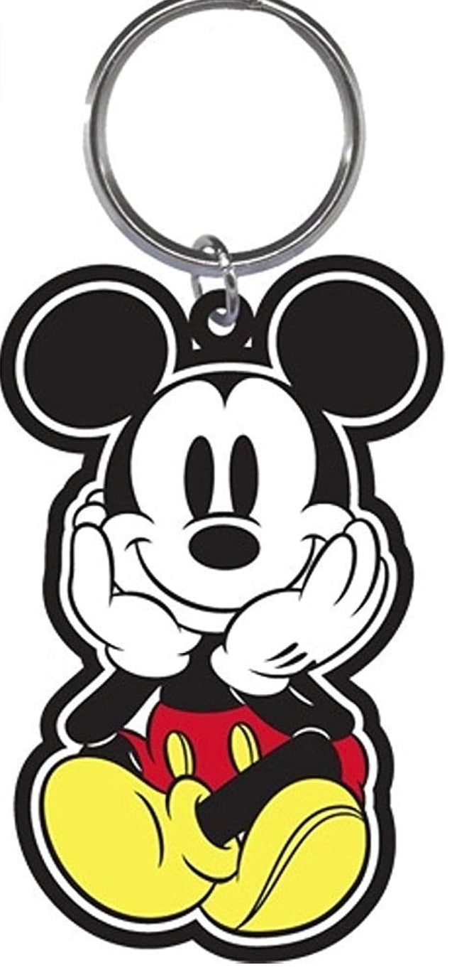 Disney Mickey Mouse Face in Palms Keychain
