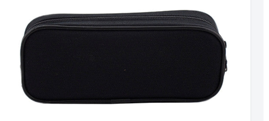 Mickey Mouse " It's All About Mickey " Character Single Zipper Black Pencil Case